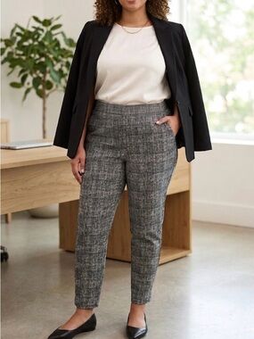 Alfani Woman Black White Print Pants 14W